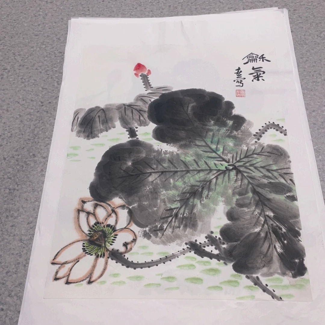 国画1.4平尺纯手绘国画作品