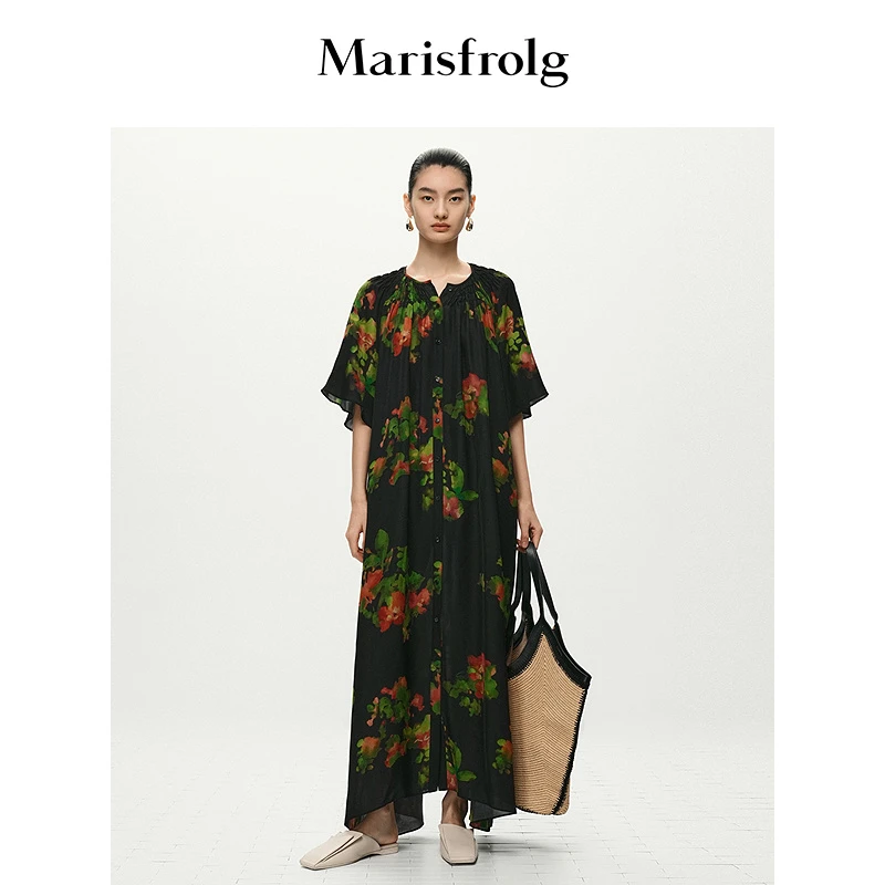 【新能量裙像】Marisfrolg玛丝菲尔25新款印花连衣裙ACFZ21066