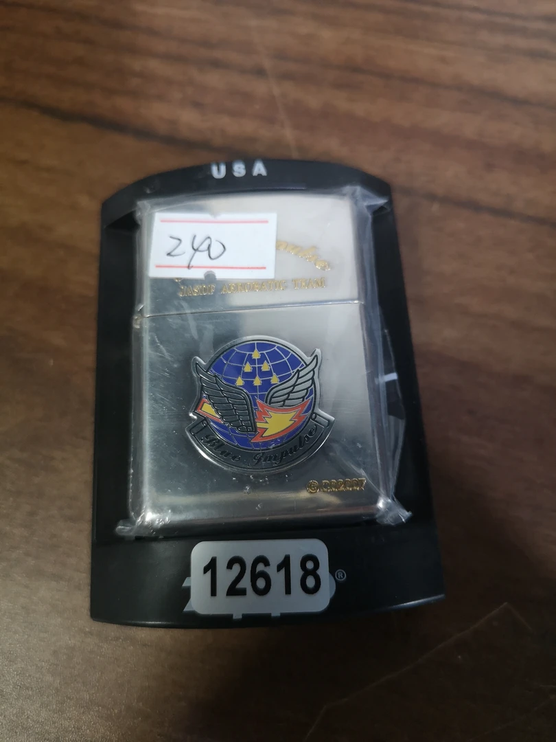 Zippo打火机回血02D镀银带题材-12618