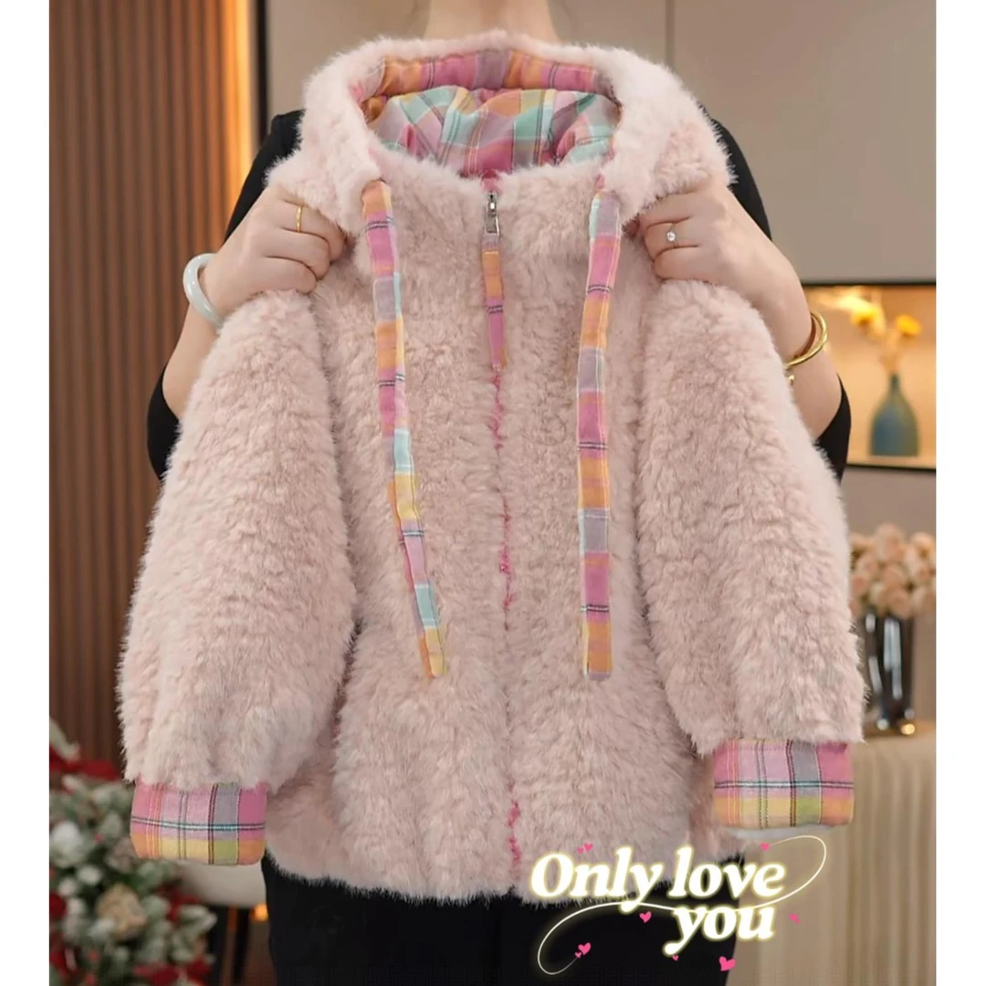 现货-女童外套冬装2025新款中大儿童加绒加厚上衣