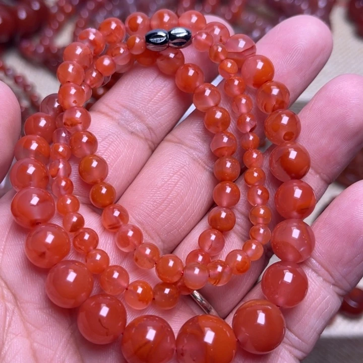 南红玛瑙未镶嵌手链项链