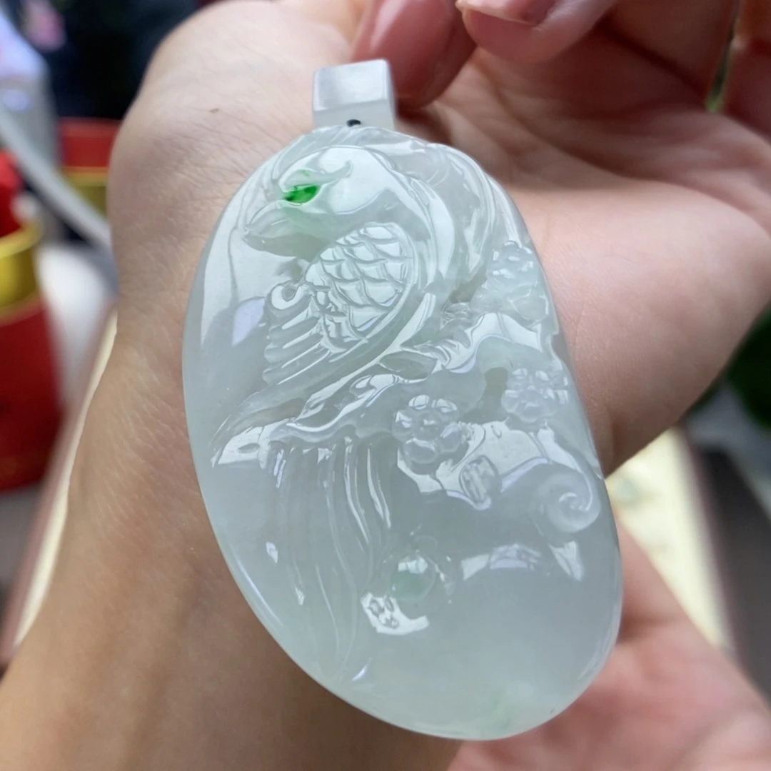翡翠未镶嵌颈饰吊坠29