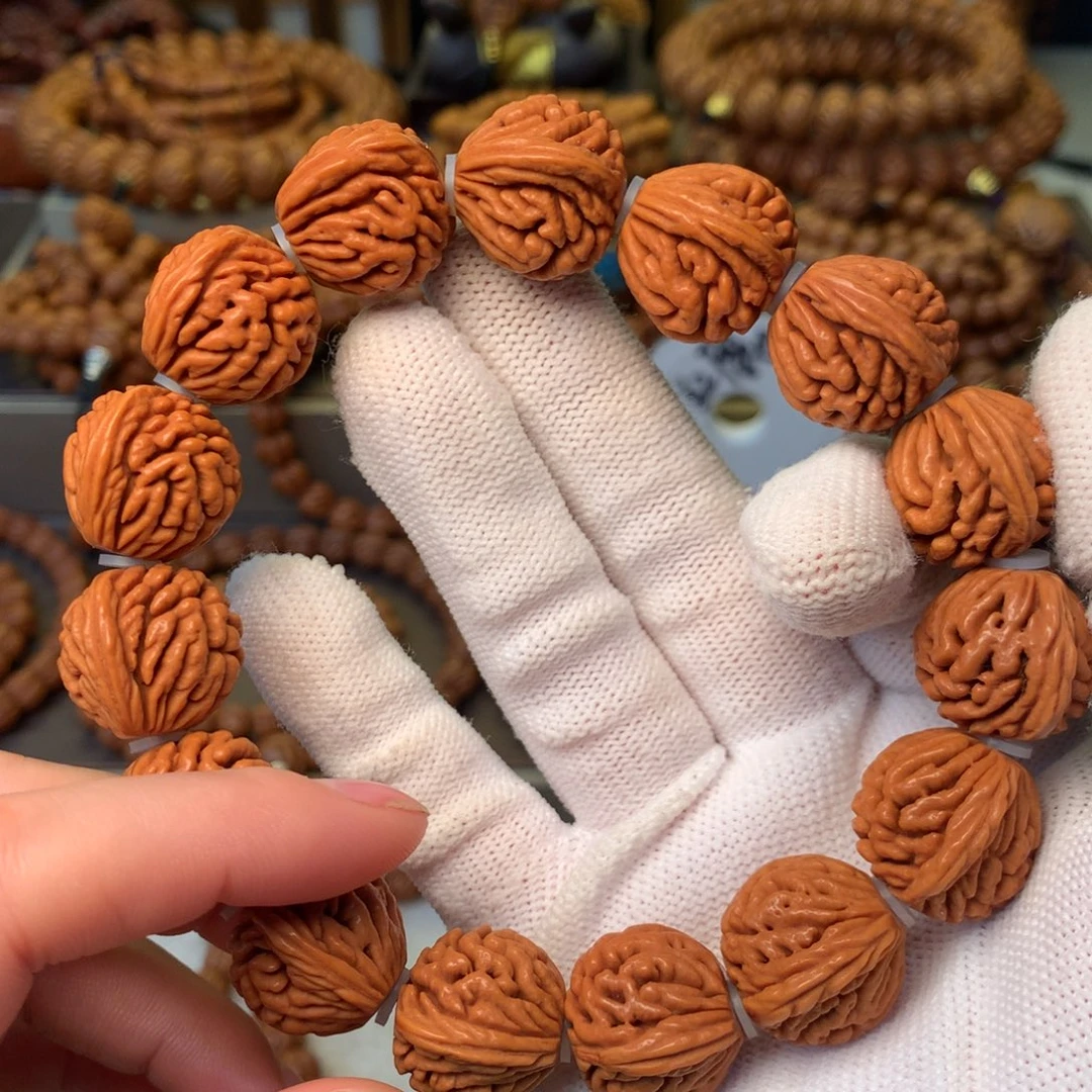 手串桃核秦岭龙纹