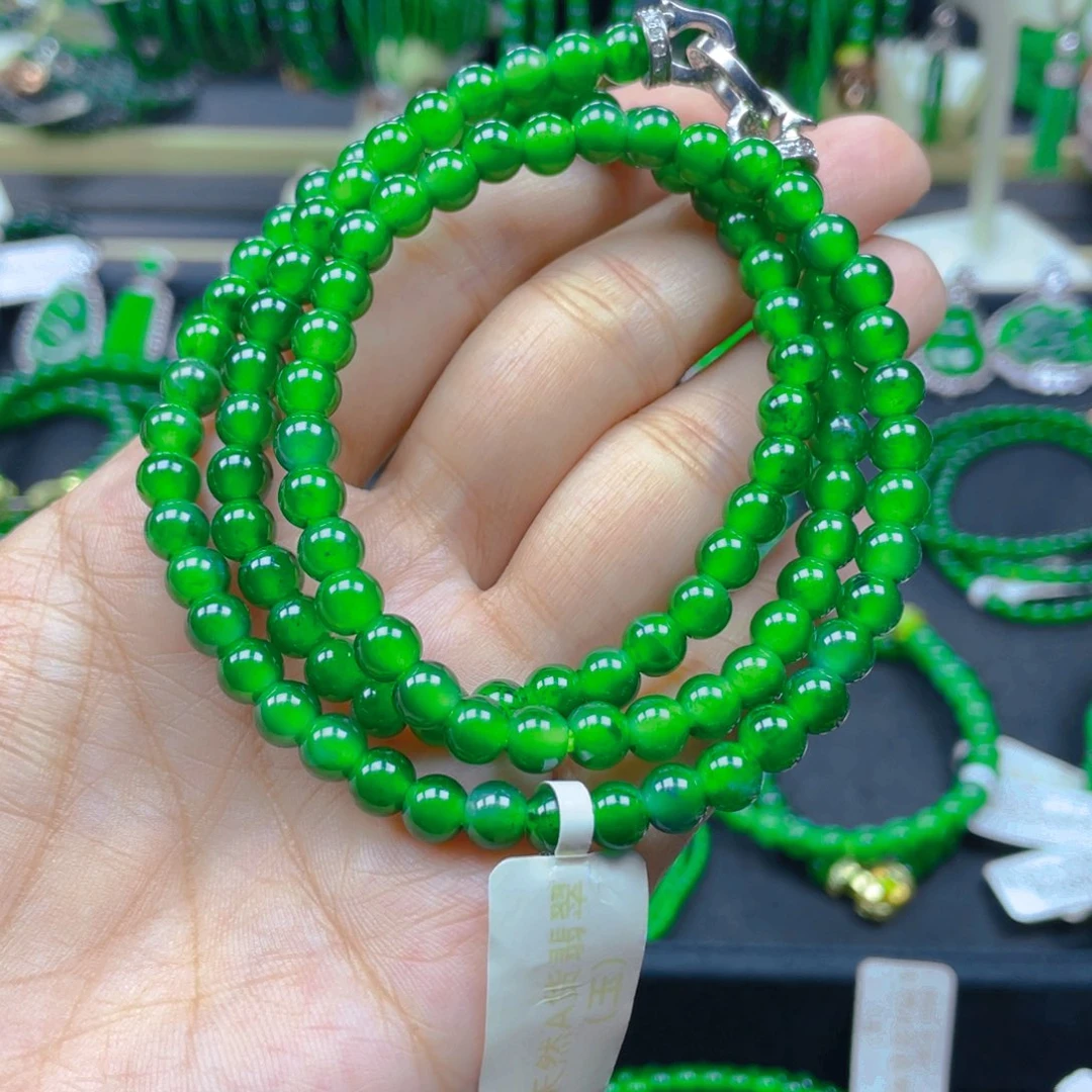 颈饰未镶嵌翡翠项链6