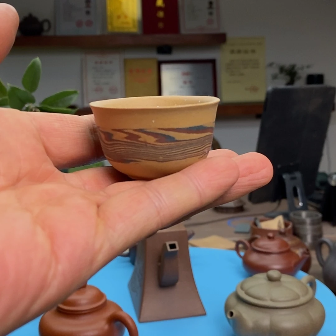 【闪购商品】段泥茶壶七****?主人杯:30CC:精工:半手