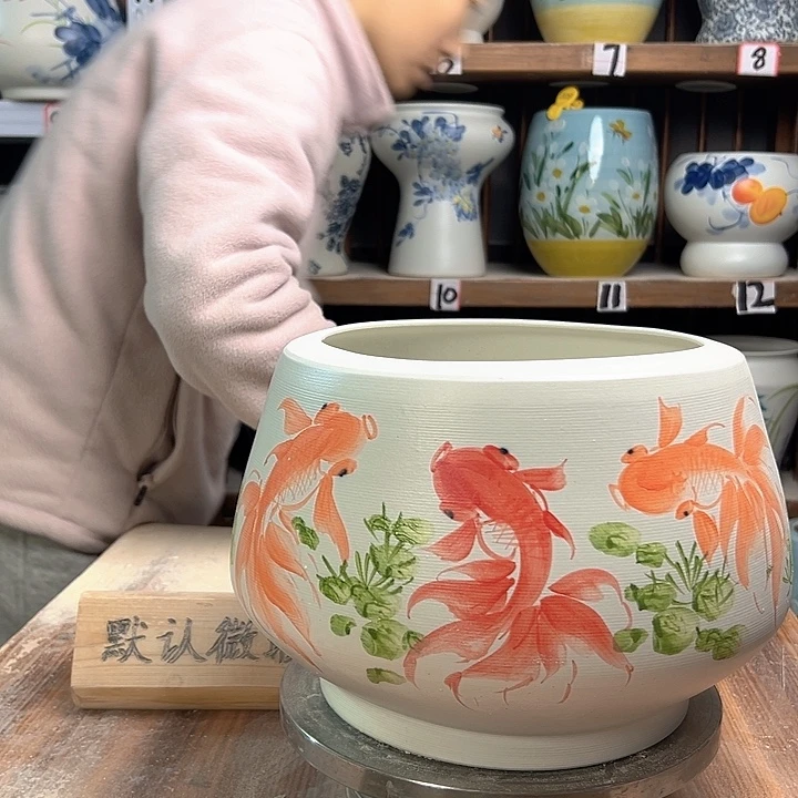 陶高18口23鲸鱼陶瓷
