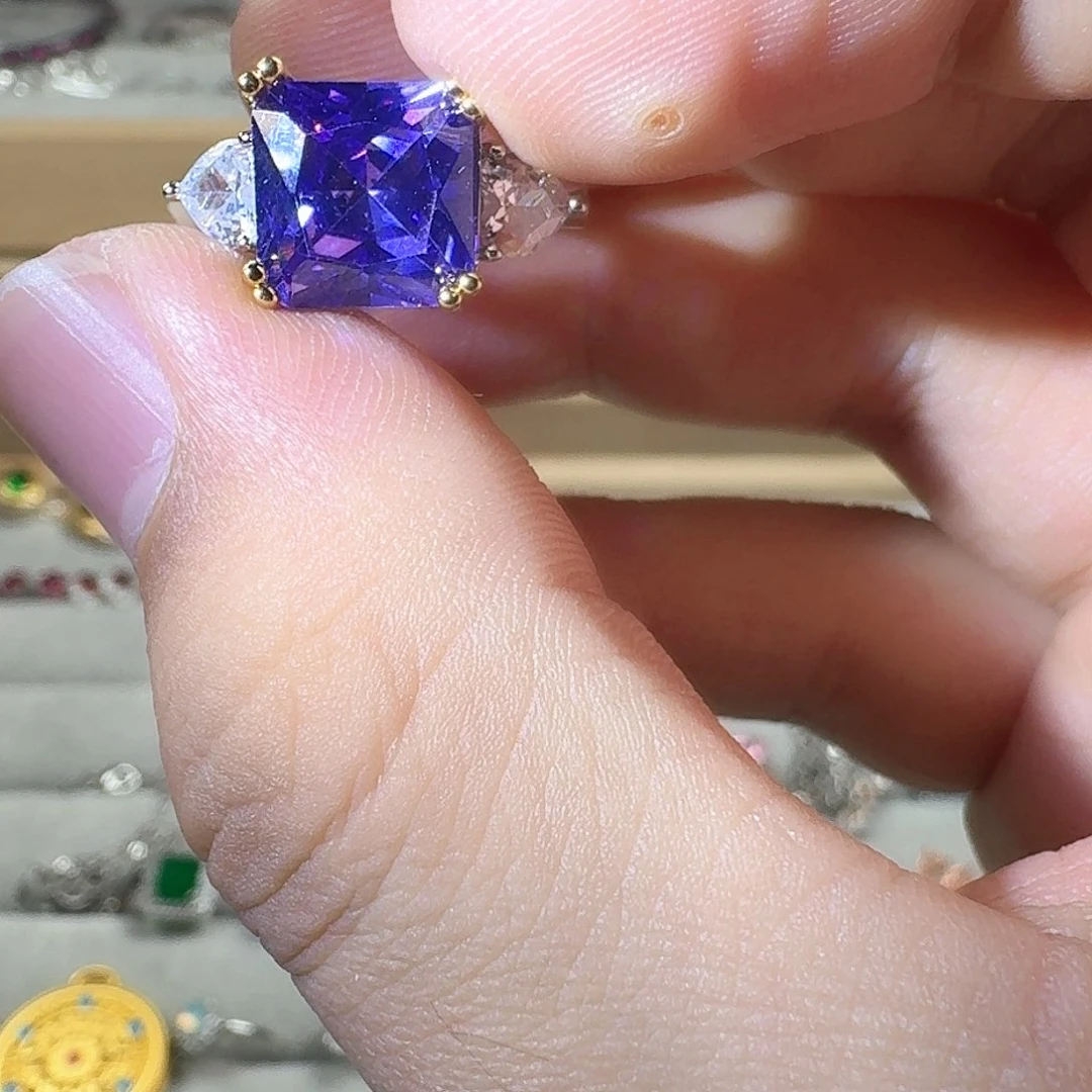 托帕石耳饰银S925镶嵌