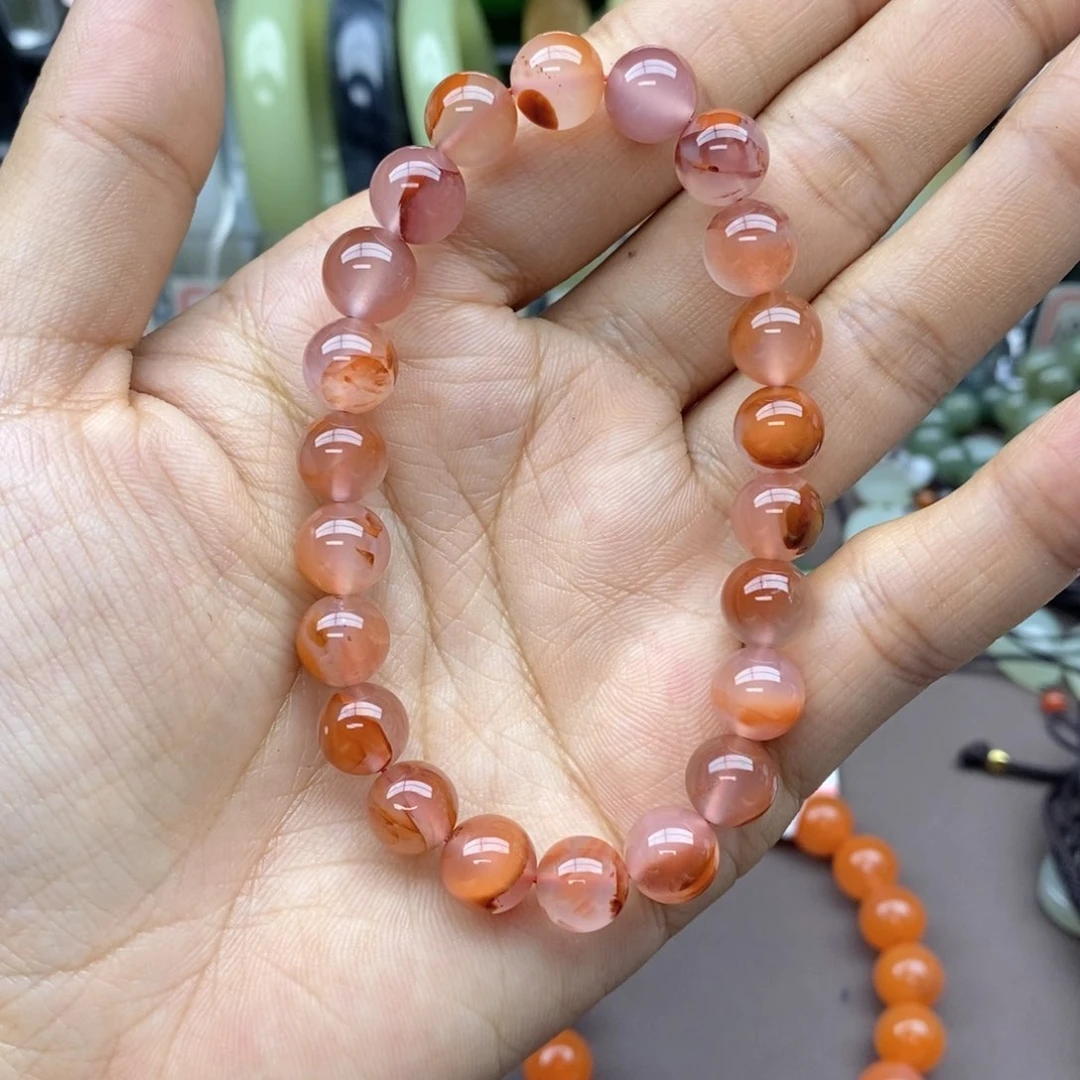 和田玉手串未镶嵌臭***斗卡8