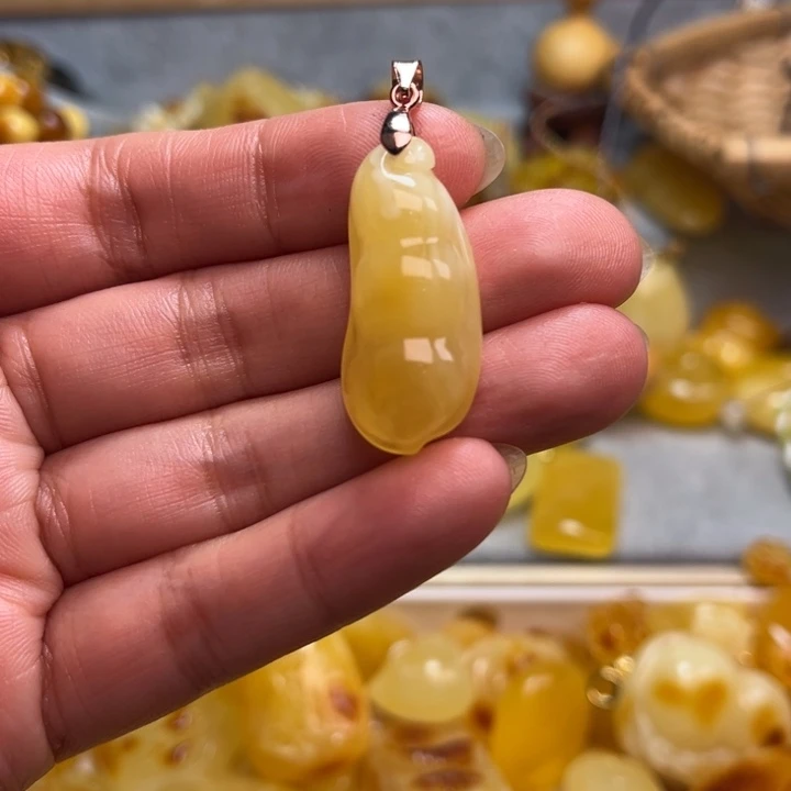 蜜蜡颈饰未镶嵌蜜蜡