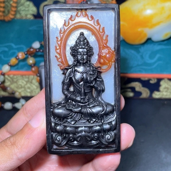 和田玉未镶嵌颈饰J