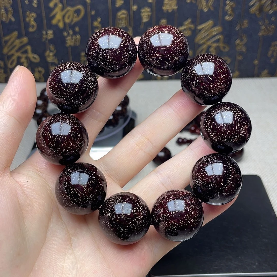 檀香紫檀（小叶紫檀）2.5 10颗 爆满金星