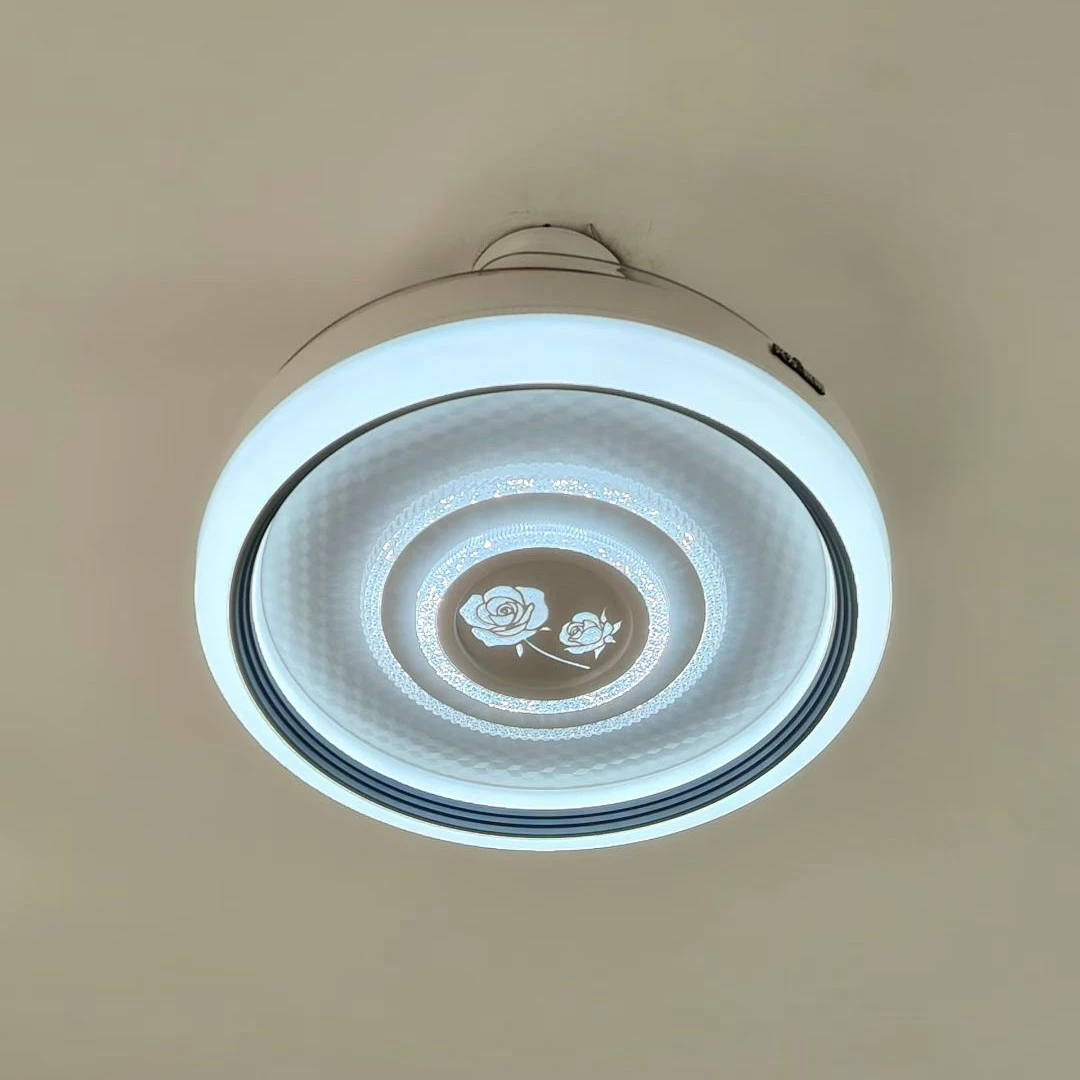 2025款简约隐形48寸餐厅房间家用大气静音全铜变频大电机风扇灯