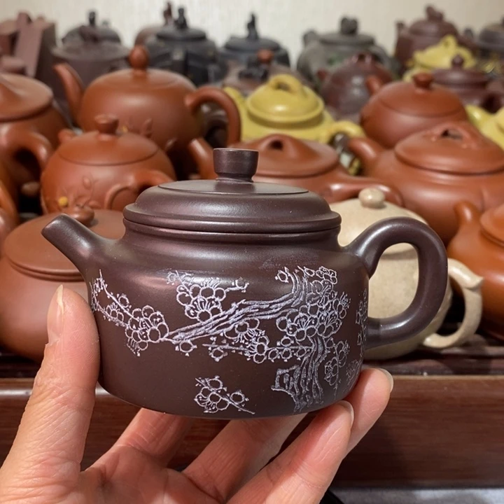 紫砂茶壶微瑕处理一把