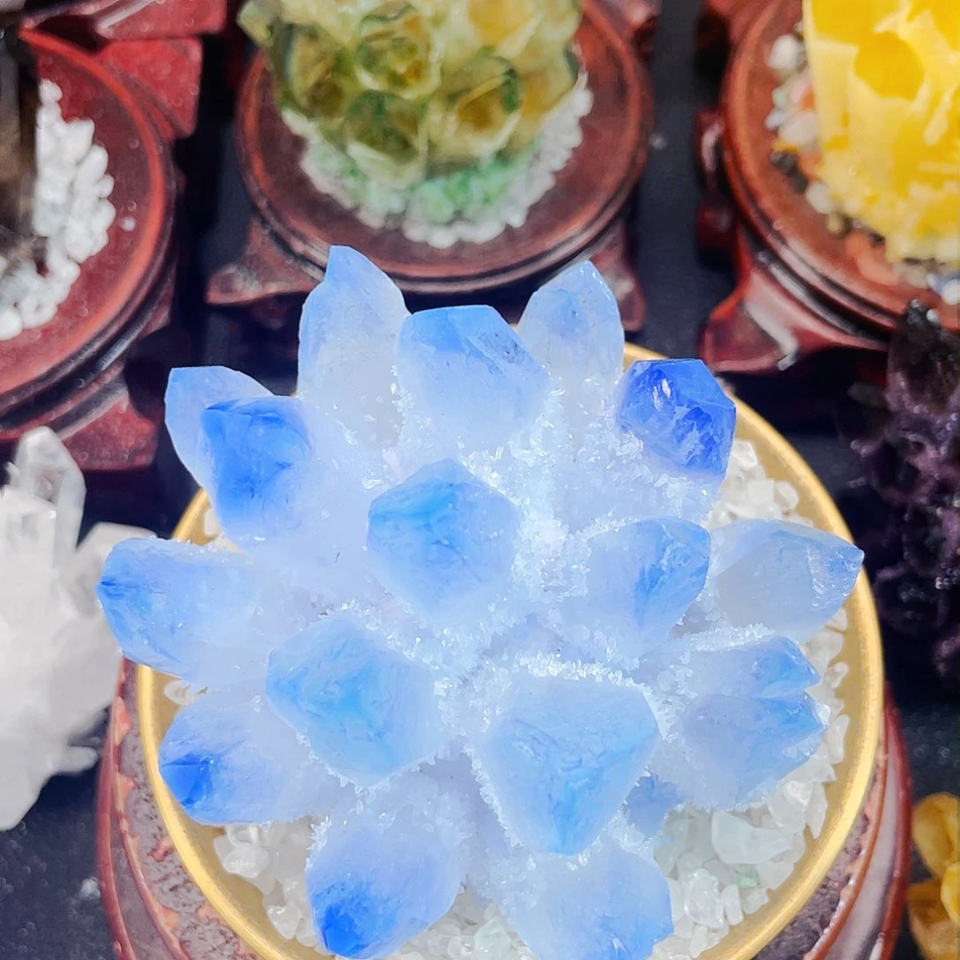 石材夜****?天然蓝水晶138