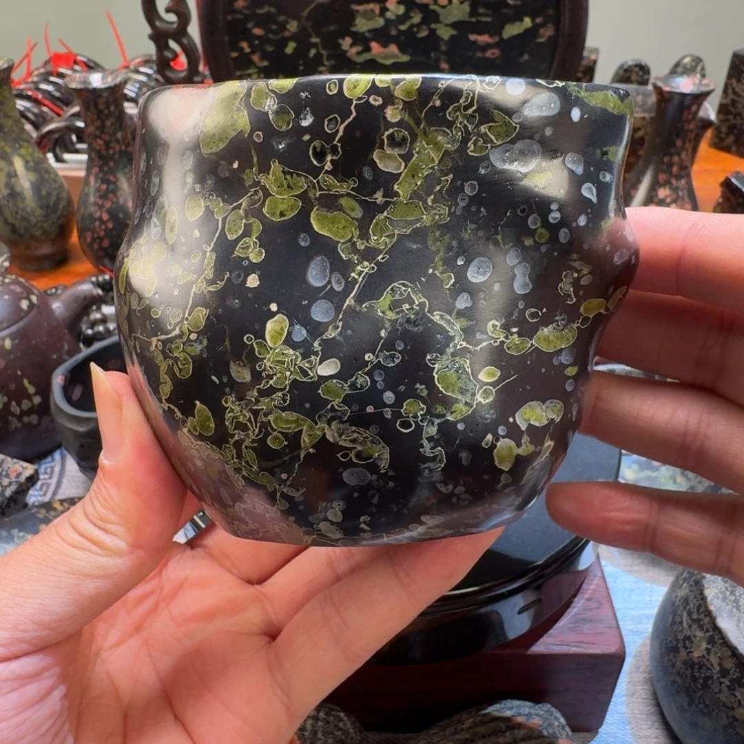 S****g梅花玉绿梅高品随形杯