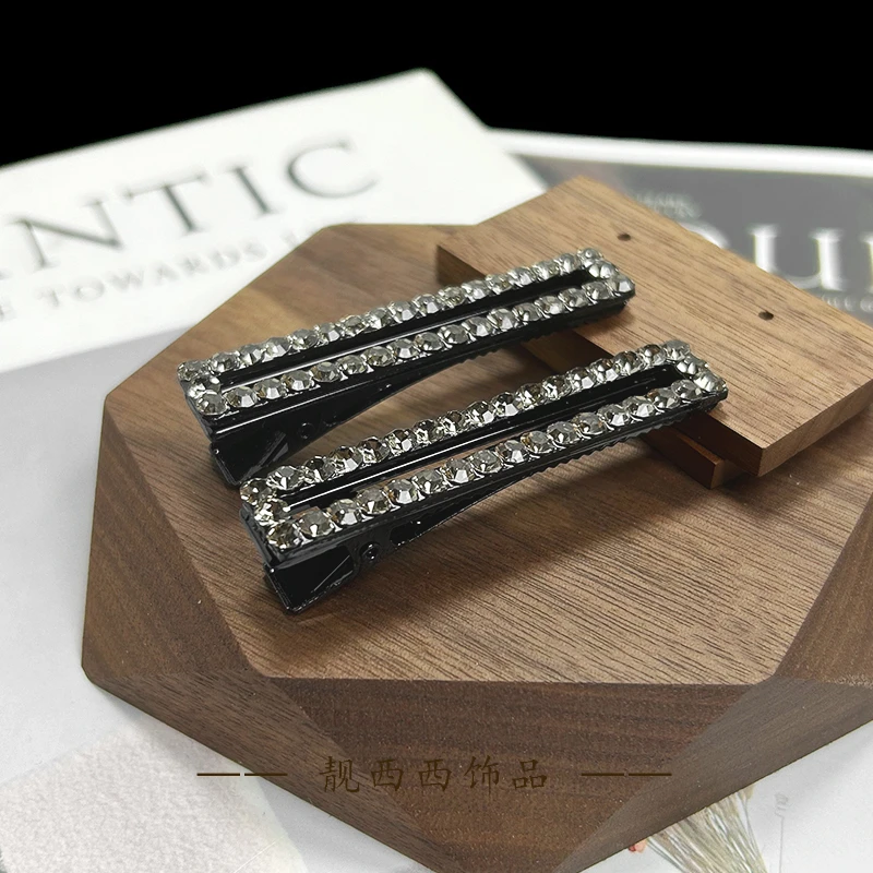 【LXX靓西西】454 鸭嘴夹6厘米简约百搭碎发夹一对装