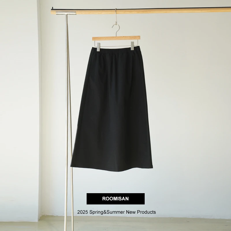 ROOMISAN【25SS/经典极简褶皱半身裙】25051