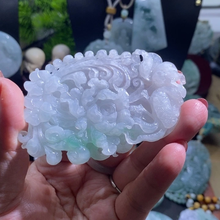 【闪购商品】颈饰未镶嵌翡翠喜上眉梢