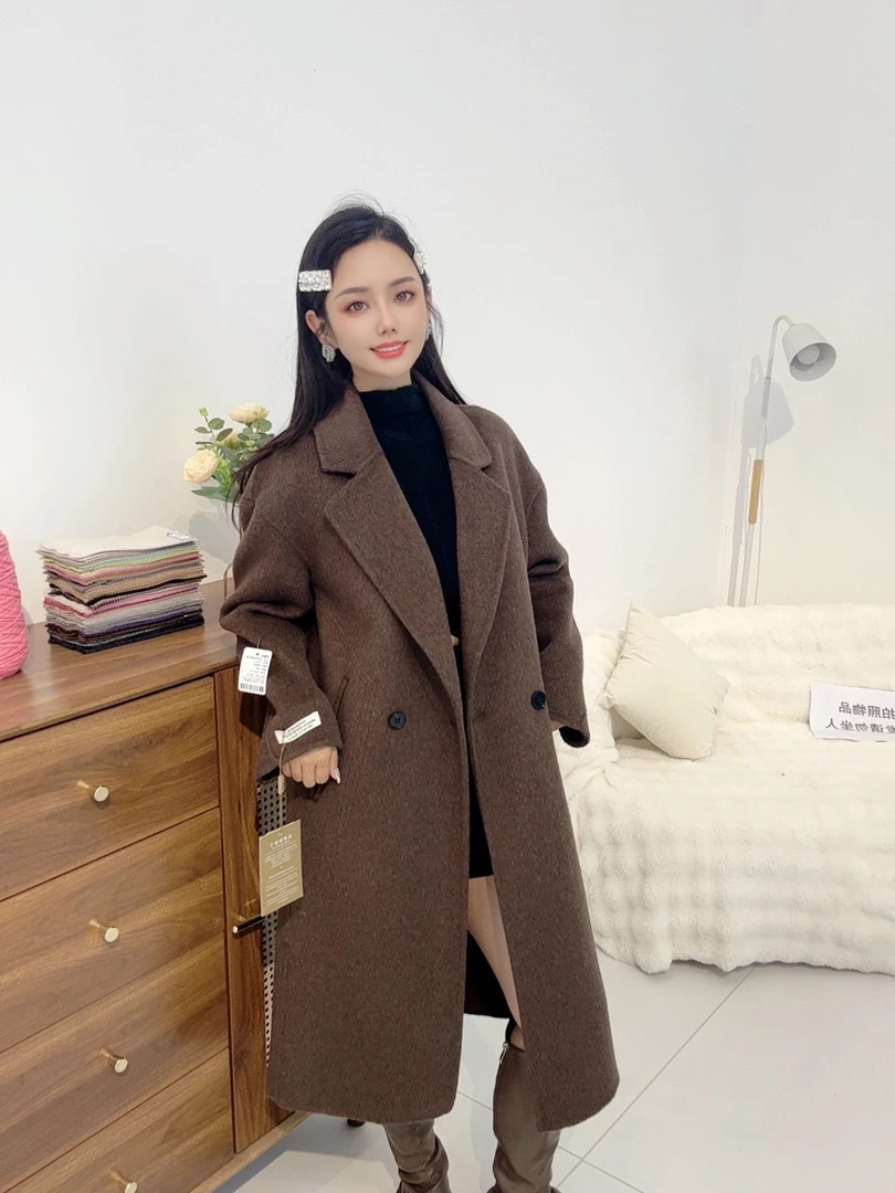 （9516）鄂市产地 极简两扣 长款休闲百搭外套