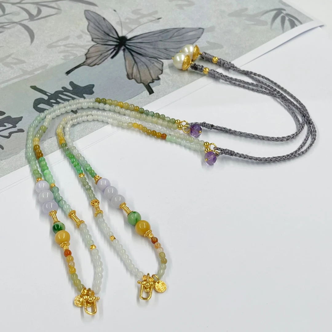 【小宝珠宝】30 T41883-翡翠DIY项链-多样性发其一