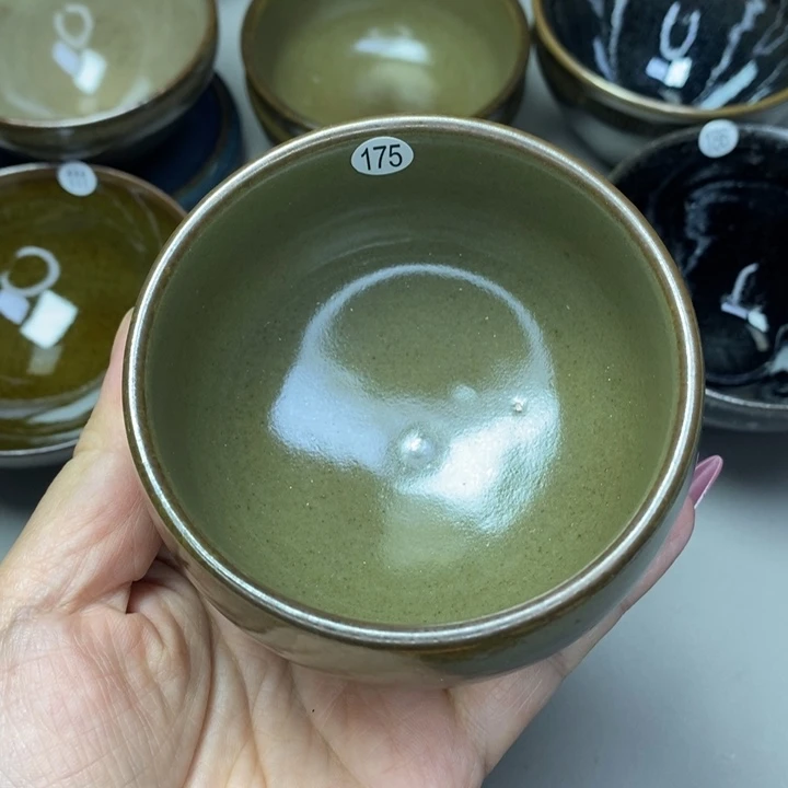 茶盏建窑建盏磨底柴烧主人杯微瑕