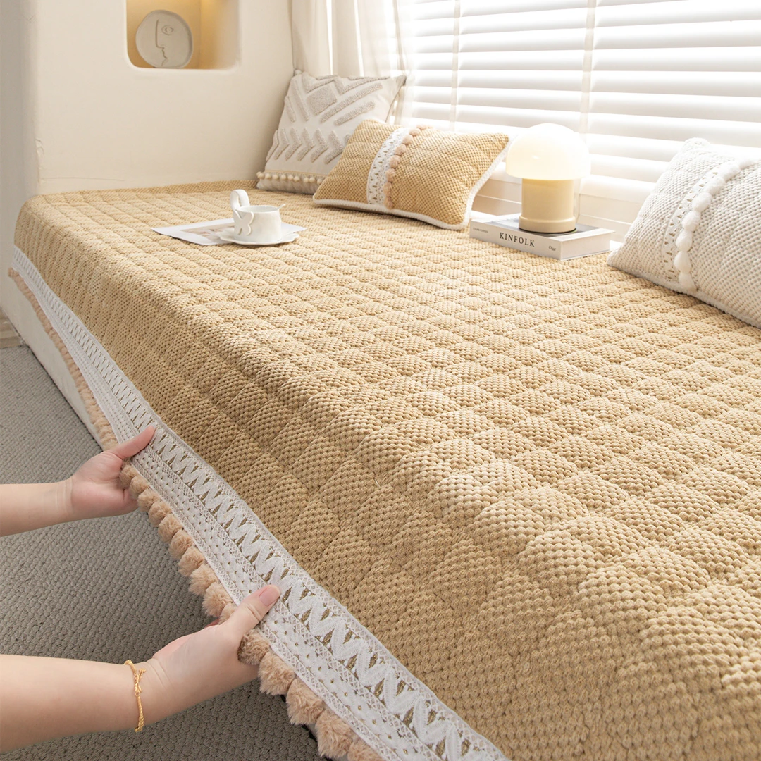 双十一高档毛绒加厚防滑窗台垫飘窗垫客厅阳台垫卧室榻榻米坐垫子