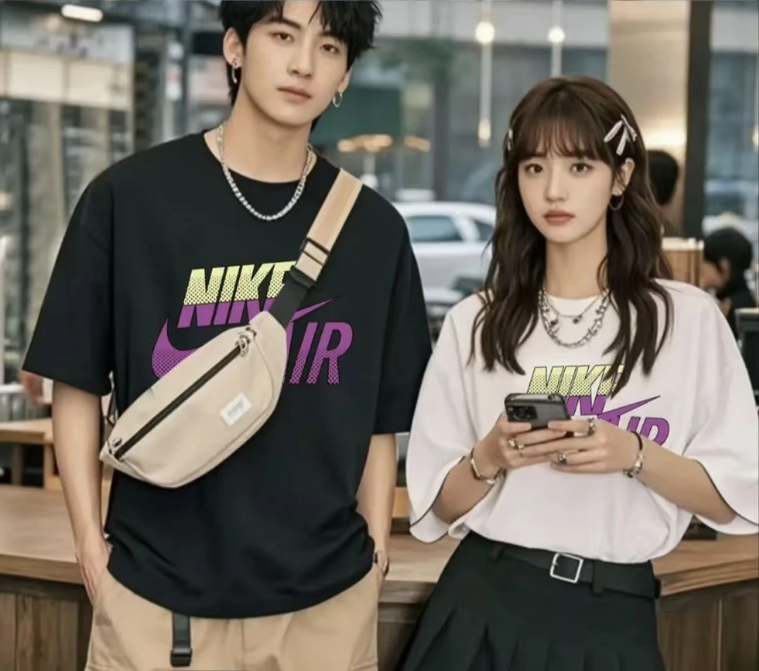 夏季潮牌百搭男女同款T恤-21