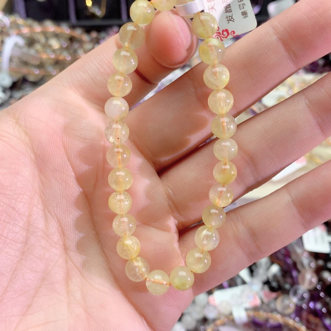 水晶手链未镶嵌发晶手链7+