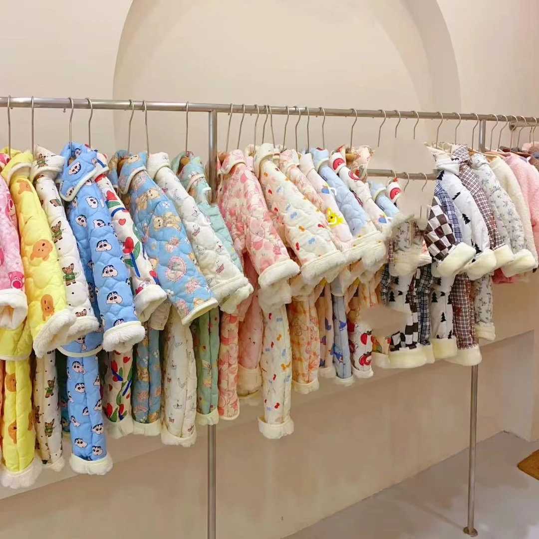 【备注编号】儿童睡衣两件套加绒保暖套装卡通可爱