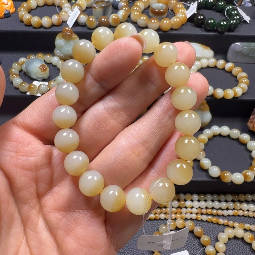 和田玉未镶嵌手链卡10