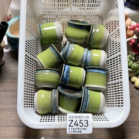 紫砂花盆453微瑕品咯口径3到4左右