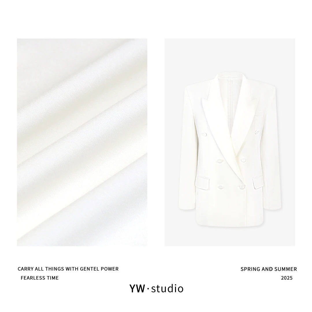 YUWEI/定制夏高智感80%醋酸强捻纱线工艺质感透气西装CYP25165
