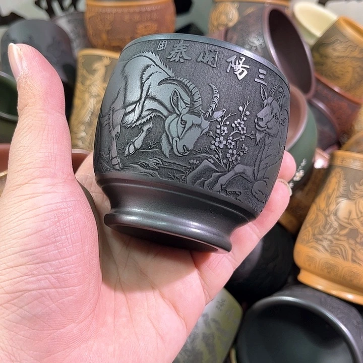 茶杯紫砂全手工紫砂主人杯