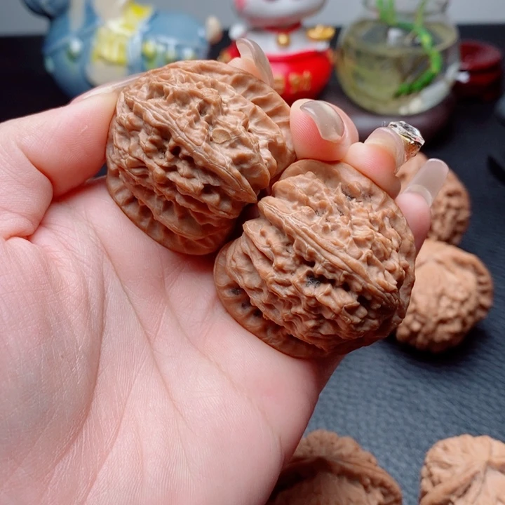 把件文玩核桃三角白41