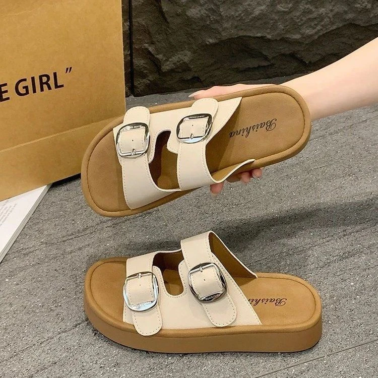 夏季2025博肯一字拖鞋网红舒适凉鞋时尚夏季防滑超火勃肯凉拖鞋