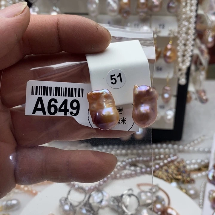 淡水珍珠银S925镶嵌颈饰649