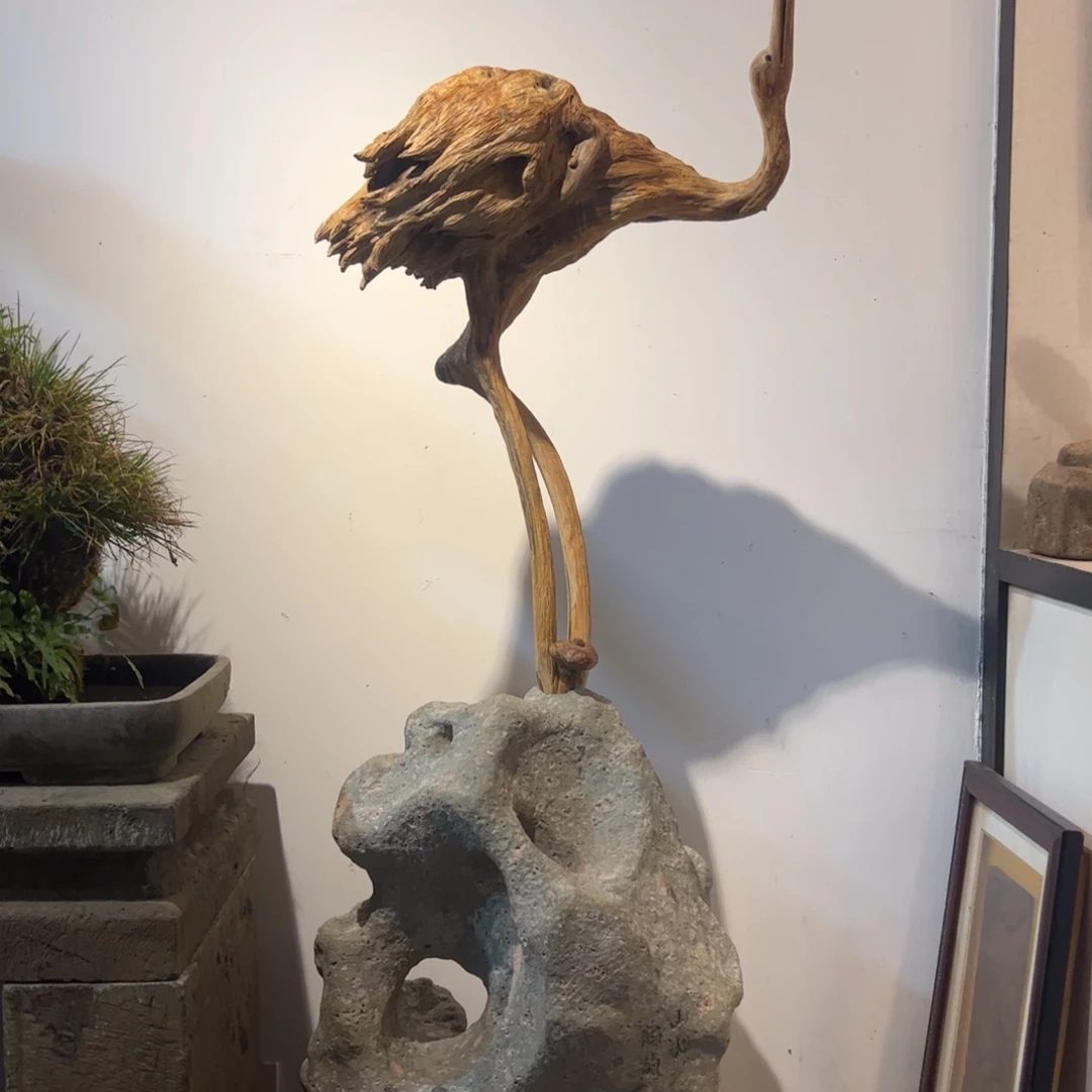 木一***?根雕仙鹤香炉仙鹤