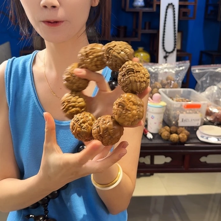 维腊木（绿檀）其他5.0貔貅单圈八方来财明天发