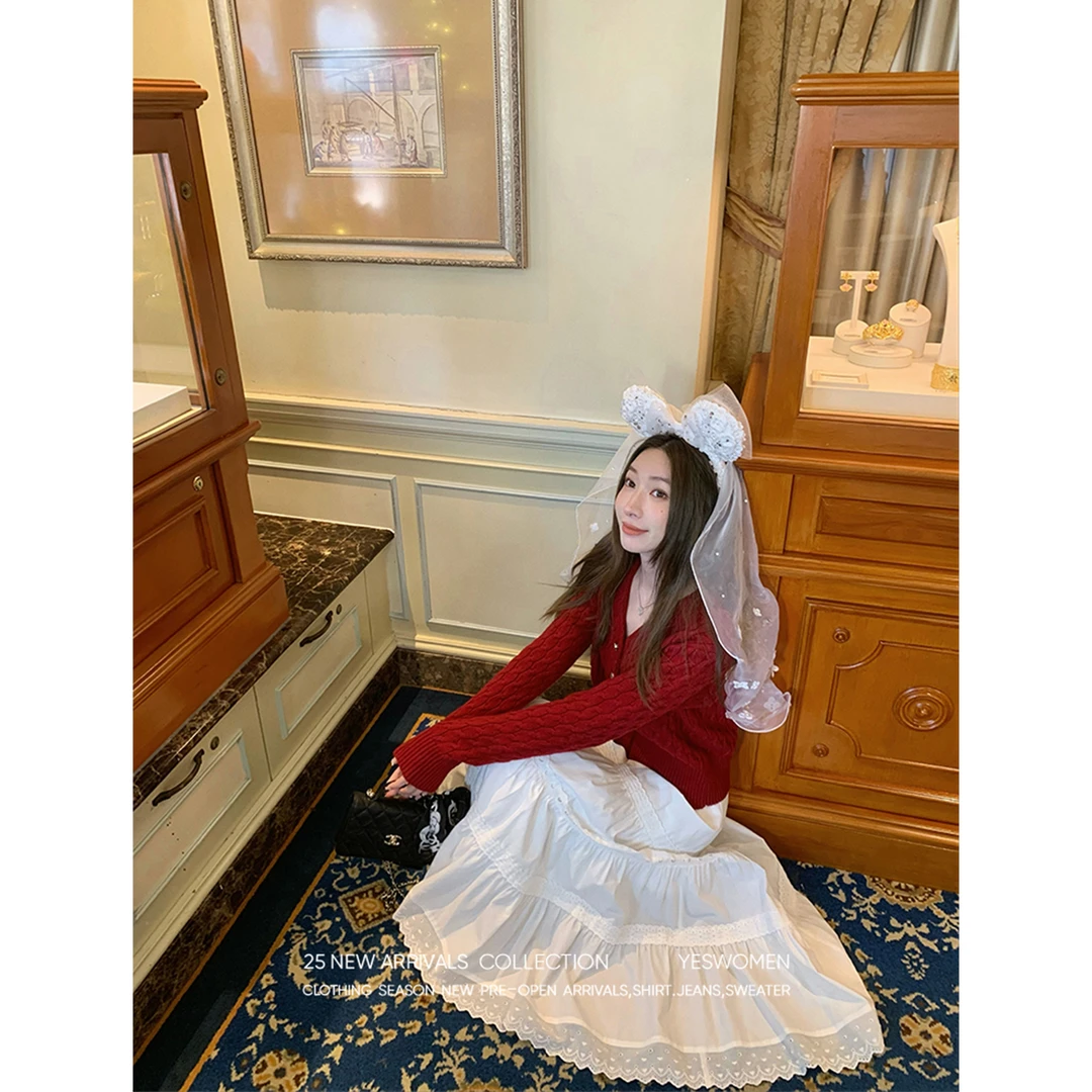 YESWOMEN新年麻花毛衣·舒适咩毛混纺纱 提花织法XY70412F1192A