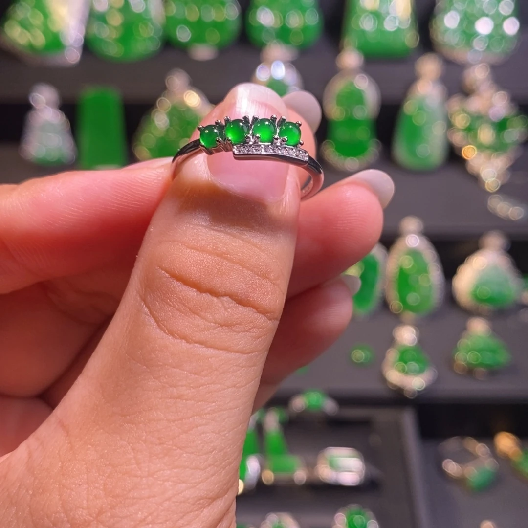 翡翠银S925镶嵌颈饰