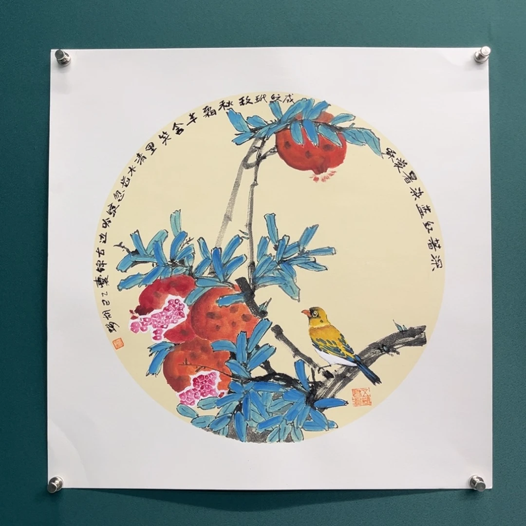 国画艺术家真人手绘