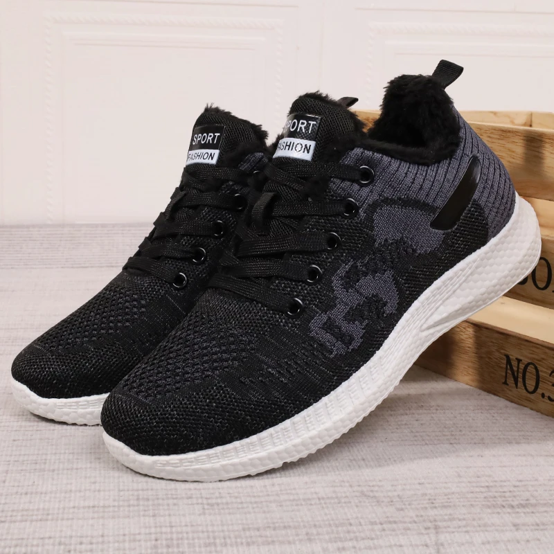 冬季2025加绒男棉鞋保暖爸爸鞋百搭运动鞋男棉101