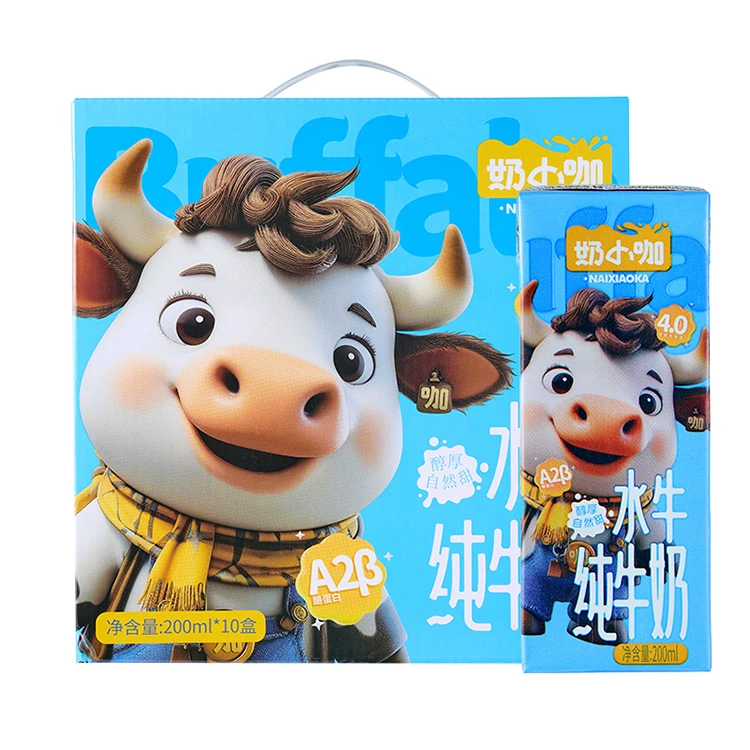 奶小咖A2β酪蛋白水牛奶4.0g优质乳蛋白学生儿童早餐奶30*200ml