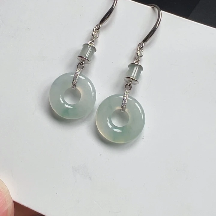 翡翠银S925镶嵌颈饰圈