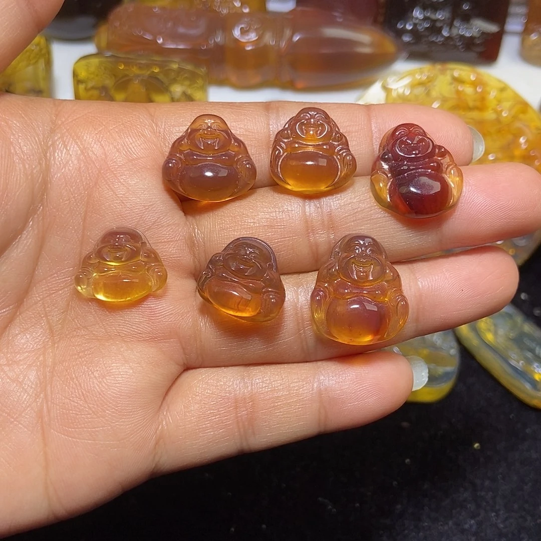 琥珀未镶嵌颈饰缅甸天然琥珀吊坠