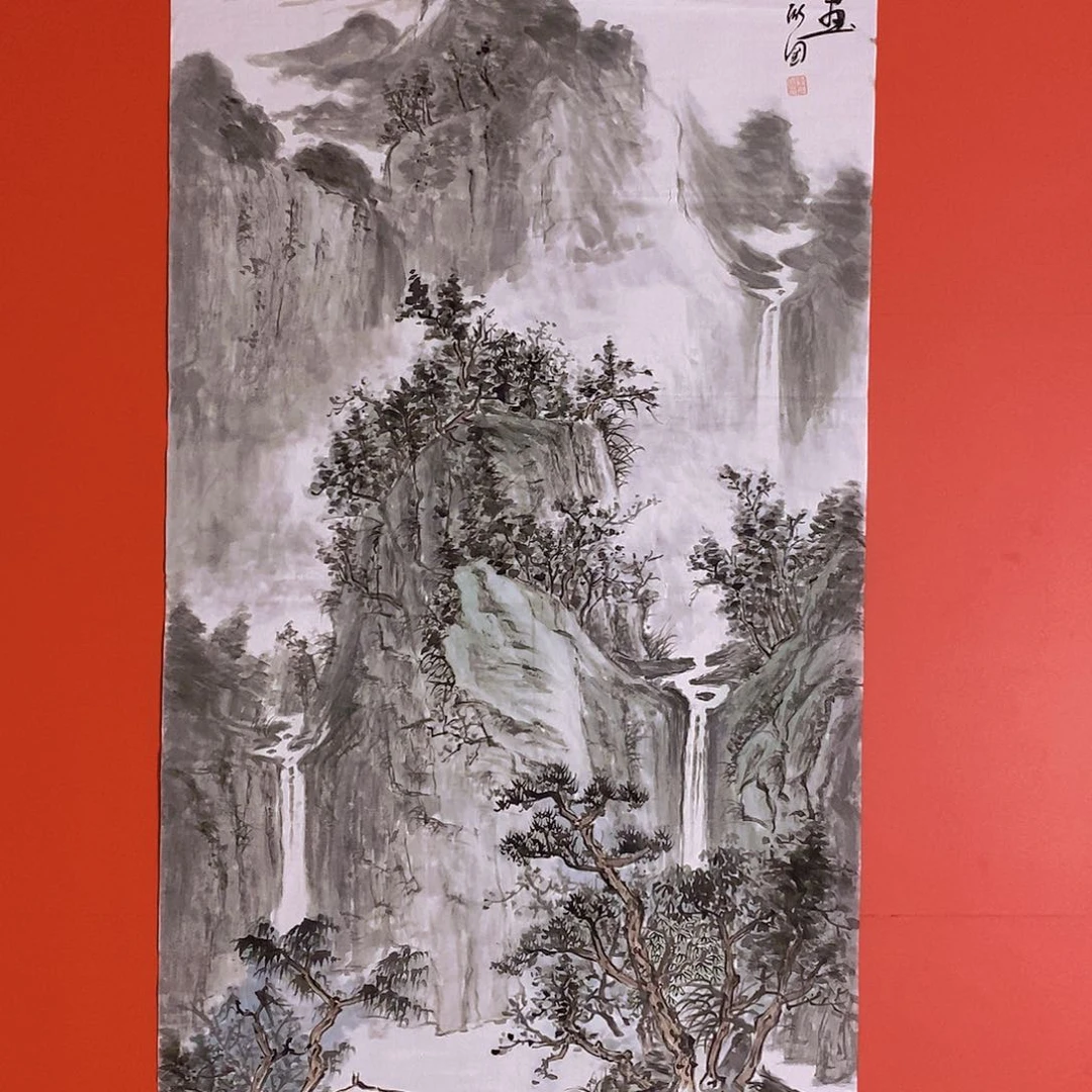 国画山水花鸟国画作品