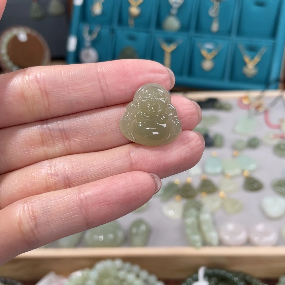 和田玉未镶嵌吊坠(不含链)丽****5