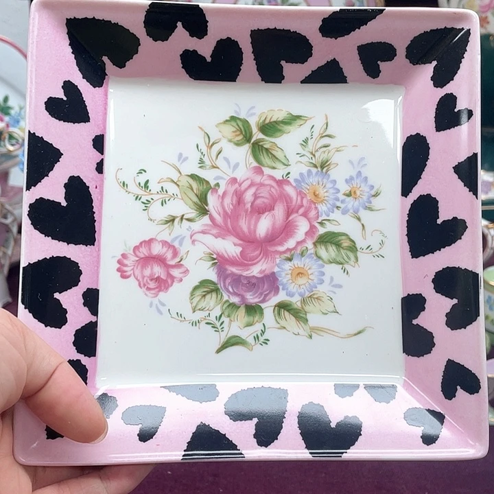 杯碟陶瓷摆件陶瓷