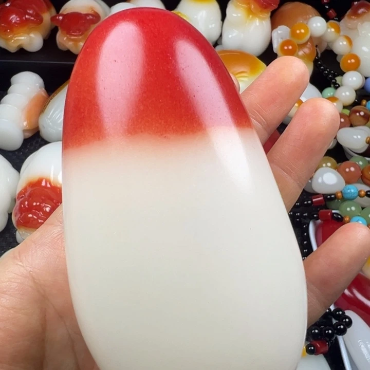 新疆戈壁五彩石金丝