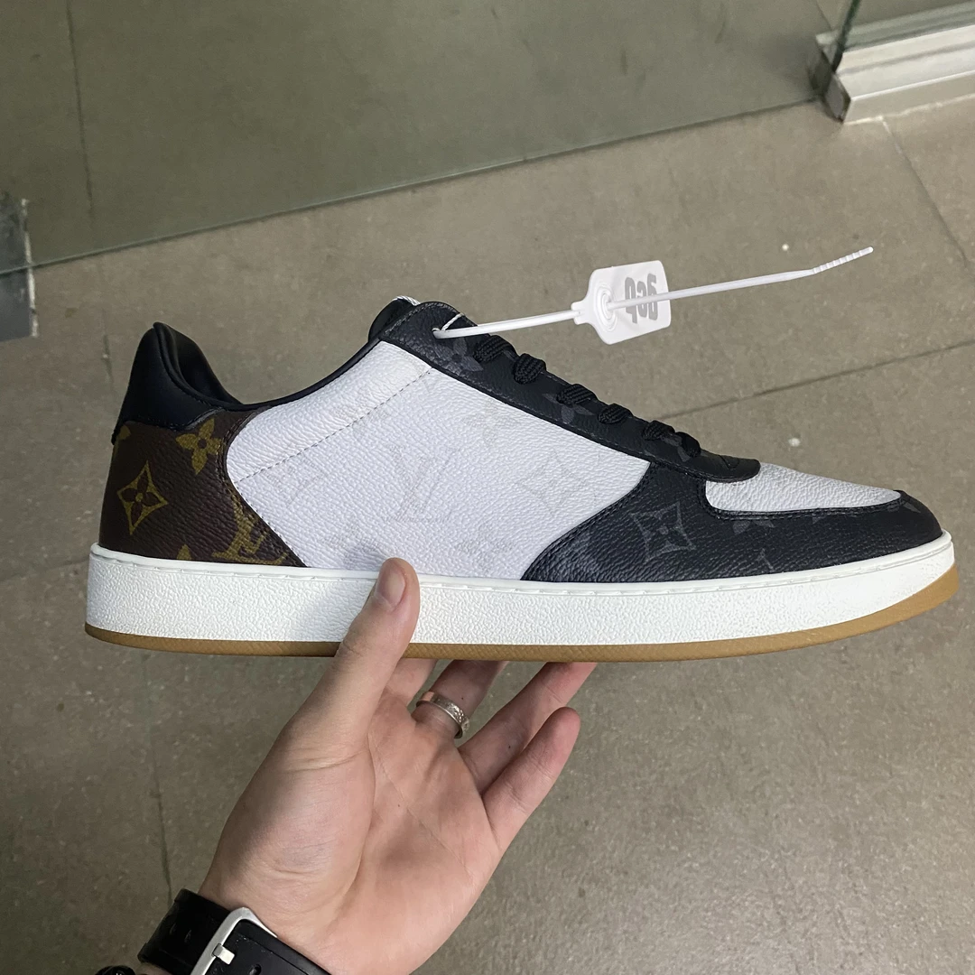 99新 LouisVuitton/路易威登 lv路易威登三色老花板鞋42.5欧准新